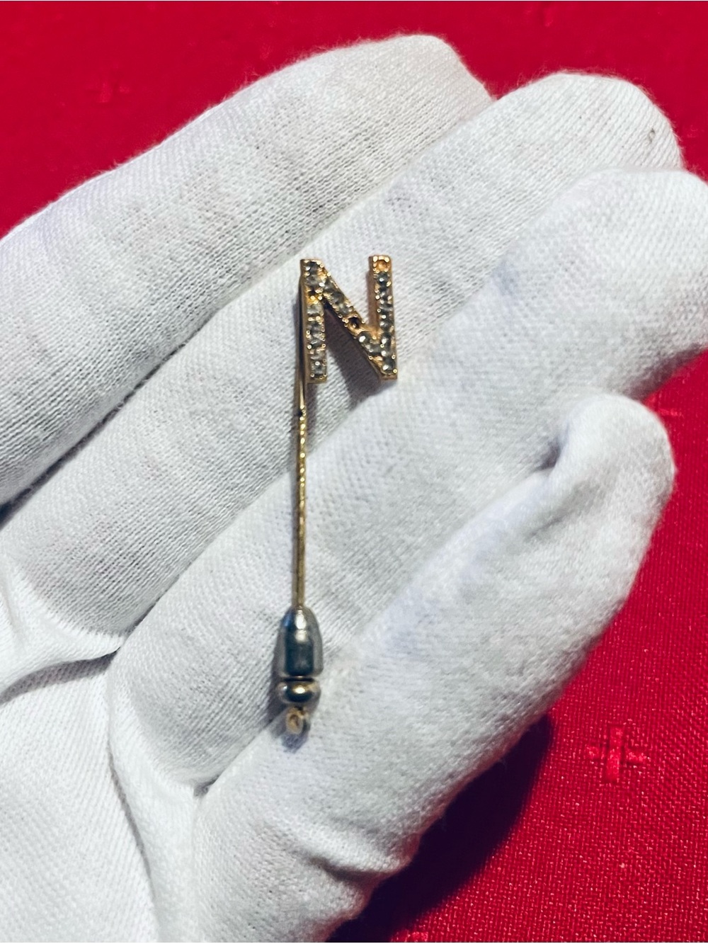 Gold 'N' Letter Stick Pin
